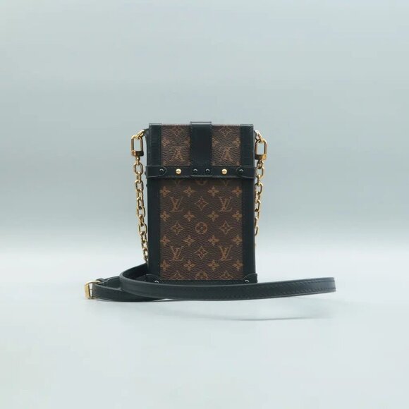 Louis Vuitton Pochette Trunk Verticale Monogram Canvas Shoulder Bag 1120-102324 - Picture 2 of 12